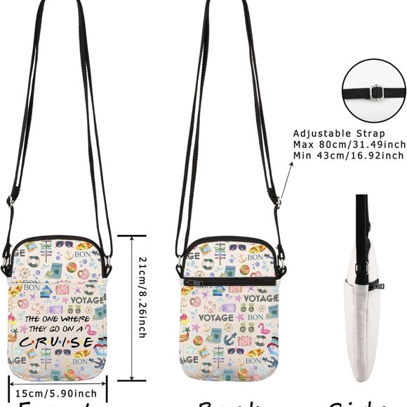 Travel Essential: 5.9-Inch Multifunctional Crossbody Bag for All Occasions - Picture 2 of 7
